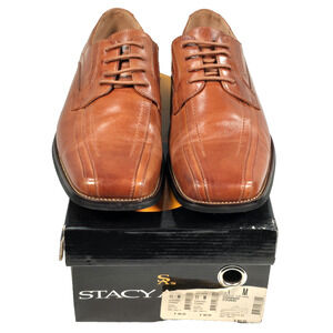 Stacy Adams Corrado Cognac Bike Toe Lace Up Oxford Style Shoes Men’s Size 11 M